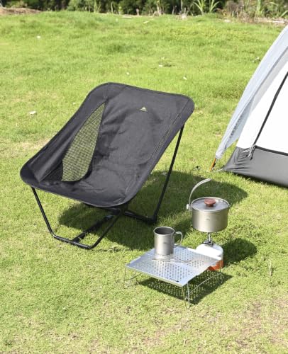 iClimb Mini Solo Folding Table Ultralight Compact for Backpacking Camping Hiking Beach Picnic (Silver, Mini) - color: Silver, size: Mini