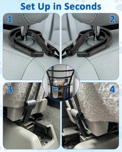 Dog Barrier for SUV Truck, Car Dog Barrier Net Pet Divider - Mesh Safety Between Seats, Easy Install Storage, Driving Safely with Kids Pets