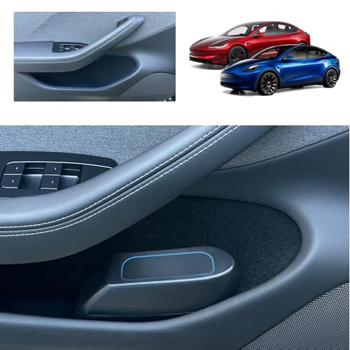 for Tesla Model Y Trash Can Tesla Model 3 Trash Bin for 2018-2025 Tesla Small Car Trash Can for Side Door Model 3 Front Left Door Trash Garbage Bin w/Lid (Tesla Left Side) - color: Tesla Left Side