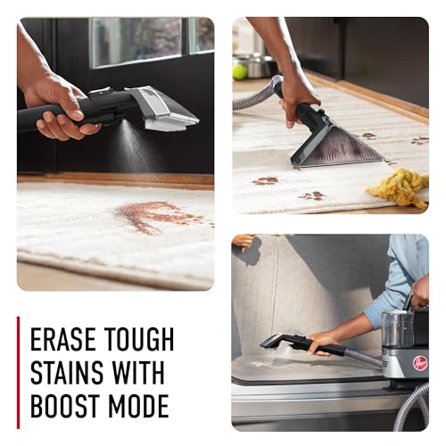 Hoover ONEPWR CleanSlate Cordless Portable Carpet + Upholstery Spot Cleaner Machine, Powerful Suction, Versatile Tools, Car and Auto Detailer, Pair with Hoover Spot & Upholstery Cleaner Solution - style: CleanSlate Cordless