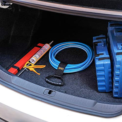 LuBanSir Extension Cord Storage Straps, 28" (2 Pack) Heavy-Duty Hook and Loop Straps with Carrying Handle fit Extension Cord, Garden Water Hoses and Garage Tool