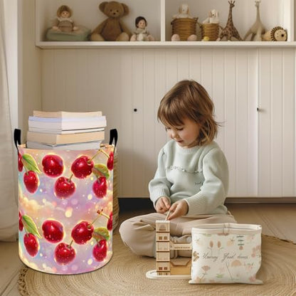 Highland Cow Laundry Basket Hamper 19.7"x15.8", Farm Animal Foldable Waterproof Oxford Clothes Storage Bucket for Room Bathroom Bedroom Nursery Decor, Toy Organizer Bins Gifts for Kids Boys Girls - style: Highland Cow02