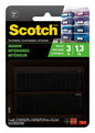 Scotch Multi-Purpose Hook and Loop Fastener Strips, 3/4 in x 3 in, 4 Sets, For Indoor Use, Holds up to 3 lbs/1 lb per 1"