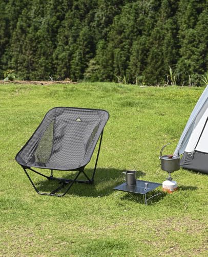 iClimb Mini Solo Folding Table Ultralight Compact for Backpacking Camping Hiking Beach Picnic (Gunmetal, Mini) - color: Gunmetal, size: Mini