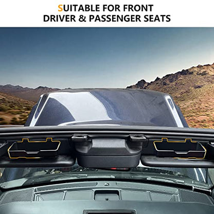 Sunglass Holder Compatible with 2021 2022 2023 2024 2025 2026 New Ford Bronco 2/4 Door Card Storage Box Sunglasses Glasses Holder Sun Visor Organizer Interior Accessories, 1 Pack Black