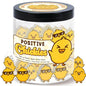 DEARMINE 60 Positive Chick Jar, Affirmation Cards for Women, Teens, Emotional Support Chickies, Chickies Gift, Chicken Gifts for Women, Funny Chicken Lady Stuff Gift - color: Positive Chickies