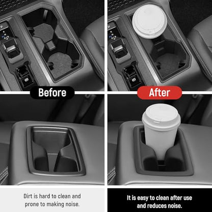 2PCS Cup Holder Compatible with Toyota 2026 RAV4 LE SE XLE XSE Limited Hybrid Accessories Silicone Material Front & Rear Insert Center Console Organizer - color: for Toyota 2026 RAV4 (2PCS)