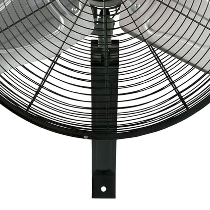 Hurricane Pro Commercial Grade Oscillating Metal Wall Mount Fan w/ 3 Speeds, Black, 20" - Corded Electric Air Cooling Unit w/ Powerful 4600 CFM Airflow for Home, Garage, Gym, Workshop & Greenhouse - style: 20" Pro Commercial Grade