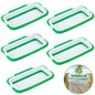 VinBee 5 PCS Portable Trash Bag Holder Hanging Trash Garbage Bag Holder Hanging Kitchen Cupboard Door Back Style Stand Trashes Garbage Bags Storage Rack for Kitchen Cupboard