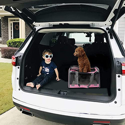 GAPZER Pet Carrier for Large and Medium Cats, Soft-Sided Pet Carrier for Big Medium Cats and Puppy Dog Carriers Cat Carriers, Pet Privacy Protection Travel Carrier - color: Pink