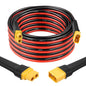 MOOKEERF XT60 Extension Cable 10AWG 20FT XT60 to XT60 Cable with Male to Female Connector for Portable Power Station Solar Panel RC Battery - size: 20FT