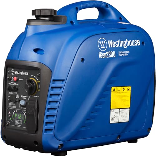 Westinghouse 2800 Peak Watt Super Quiet & Lightweight Portable Inverter Generator, Gas Powered, Parallel Capable, Long Run Time - style: 2800 Watts - Gas Only