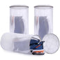 Muchfun 3Pcs Shoes Washing Machine Bag, Honeycomb Mesh Laundry Bags | for Sneaker Cleaning 8 x 8 x 15 Inches - size: 3Shoes Bag