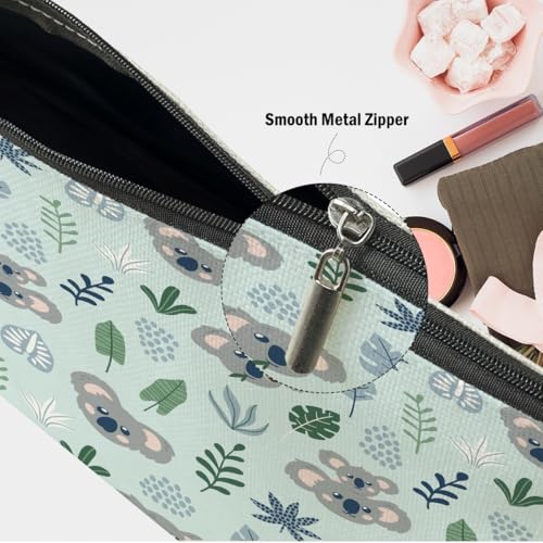 2 PCs Koala Gifts, Cute Koalas Makeup Bag, Koala Stuff Cosmetic Bag Travel Pouch, Animal Lovers Gifts for Women Girls Daughter Best Friend Sisters Niece Friendship Graduation Birthday - color: Multicolor 0106
