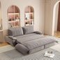 KEIKI 73.2" Queen Sleeper Sofa Bed, 3-in-1 Convertible Pull-Out Couch with Adjustable Backrest, Modern Velvet Loveseat Sofa for Home Office, Studio Apartment, Guest Room & Small Space Living - color: Grey, size: 73.2 Inch Queen
