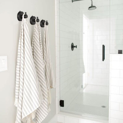 DGYB Suction Cup Hooks for Shower 4 Packs Black Towel Hooks for Bathrooms Wall Robe Loofah Hook for Hanging (NEW-Black 4Pcs) - color: NEW-Black 4Pcs