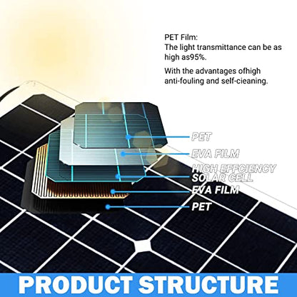 800 Watt Solar Panel Kit, 4×200 Watt Flexible Solar Power Panel Photovoltaic Module with 40A Solar Charge Controller & Inverter Monocrystalline Solar Panel for Camping Off Grid Battery Charging Boat - color: C 800 Watt