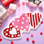 Drydiet Valentine's Day Bathroom Rug Love Heart Shape Door Mat Cute Valentines Shower Mat Valentine Day Decoration Non Slip Washable Bath Rug for Valentines - style: Valentine's Heart