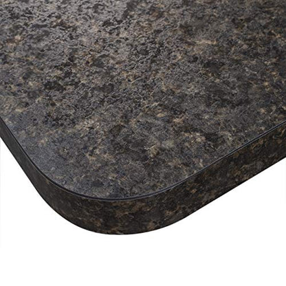 RecPro Charles 36" RV Dinette Booth | Chocolate Granite | 1 Leg - color: Chocolate Granite, size: 1 Leg