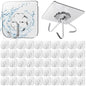50 Pack Sticky Hooks for Hanging Heavy Duty, Wall Hook Adhesive, Transparent self Adhesive Hooks for Wall, Kitchen, Bathroom & Ceiling - color: 50 Transparent self Adhesive Hooks