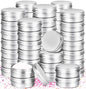 30Pack 2oz Tin Jars, 60ml Metal Tin cans, 2Ounce Aluminum tin can jar Containers with Screw Lid for Lotion Bars, Spices, Salve, Balms, Beard Balm, Toiletries, Creams, Samples, Makeup Cosmetic - color: Silver 30pack