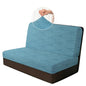 RV Dinette Cushion Covers, 2PCS Leaf RV Couch Cover, Camper Cushion Covers, Camper-rv Sofa Cover for Couch, Bench Seat & Dinette Booth Cushions(Lake Blue,[39.4" to 49.2"]×[19.7" to 25.6"]) - color: Leaf/Lake Blue/2pcs