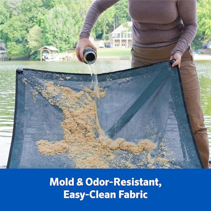 Coolaroo On-The-Go Elevated Dog Bed Kit – Portable & Cooling Travel Cot with HeatShield Fabric for Medium Dogs, Lightweight & Compact, Includes Matching Carry Bag & Everglade Green Bonus Cover, Medium - color: Everglade Green, style: Medium