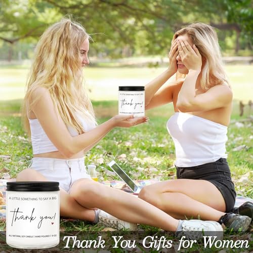 Thank You Hostess Gifts for Women, Funny Graduation Appreciation Gift for Friends Teacher Mom, Coworkers, Nurse, Employee, Boss- Lavender Scented Candles - style: THANK YOU
