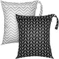 Shappy 2 Pack Large Travel Laundry Bags, Large Wet Dry Waterproof Dirty Clothes Bag for Suitcase, Swimsuit Beach Gym College Dorm Wet Bag(Stripe Style) - style: Stripe Style
