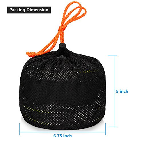 Gutsdoor Camping Cookware Set Camping Gear Campfire Utensils Non-Stick Cooking Equipment Lightweight Stackable Pot Pan Bowls with Storage Bag for Outdoor Hiking - style: 11pcs (Green)