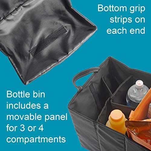 High Road Trunk Organizer for SUV, Sedan and Van - Expandable Car Trunk Storage Organizer with Bottle Compartment - Fits all Vehicles