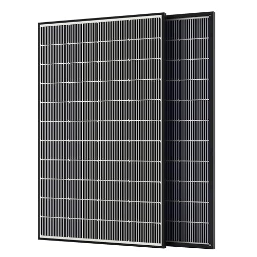 200W Bifacial Solar Panel, 400W N-Type 16BB Monocrystalline Solar Panel Kit, 25% High Efficiency, IP65 Waterproof, for RV Home Boat Marine Off-Grid Solar System[2Pcs 200W] - size: 200W N-type 2Pcs