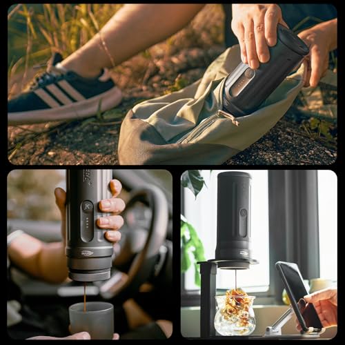 IKAPE Newly KAPO K2 Pro Portable Espresso Machine with Bl uetooth APP Connect & 58mm Bottomless Basket, Electric Coffee Maker 20 Bar Pressure, for Home, Travel, Camping - size: 58.35mm