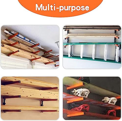 Ultrawall Wall Mount Wood Organizer Racks, Lumber Storage Metal Racks Wood Storage Racks with 3-Level (3 Pack) - style: Casual