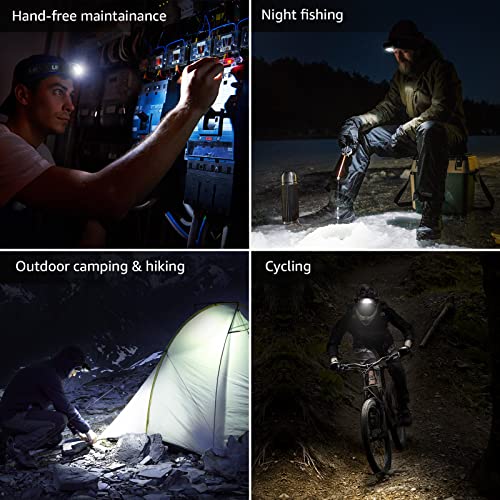Lepro HeadLamp, 2 Pack Super Bright LED Head lamp with 6 Lighting Modes, Waterproof, Battery Powered LED Lightweight Headlight for Cycling Running Camping for Kids Adults - color: Black-2 Pack