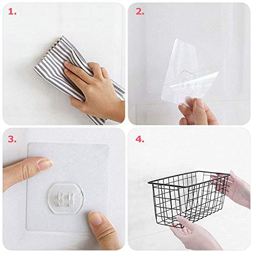 4 Pack Wire Storage Baskets Household Metal Wall-Mounted Containers Organizer Bins for Kitchen Bathroom Freezer Pantry Closet Laundry Room Cabinets Garage Shelf, 2 Large 2 Medium