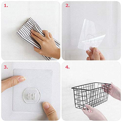 4 Pack Wire Storage Baskets Household Metal Wall-Mounted Containers Organizer Bins for Kitchen Bathroom Freezer Pantry Closet Laundry Room Cabinets Garage Shelf, 2 Large 2 Medium
