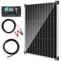 TBER 50W/12V Solar Panel Kit with 10A Charge Controller, Monocrystalline Solar Battery Trickle Charger Maintainer for Automotive Motorcycle Boat Marine RV Camping RV Farm Other Off-Grid Applications - size: 50W