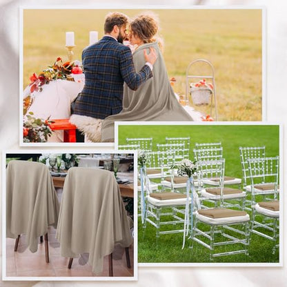 Buryeah 10 Pcs Fleece Blanket Bulk Soft Warm Fleece Blankets Cozy Lightweight Throw Blankets Plush Pet Throw Blanket for Home Bed Sofa Office Wedding Gifts Travel(50" x 60",Light Tan) - color: Light Tan