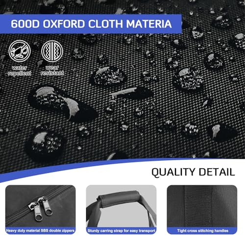 INFANZIA 50inch Sports Duffel Travel Bag, 145L Extra Large Duffel Luggage Bag with Upgrade Zipper, Water Resistant & Foldable Equipment Storage Bag for Camping Tent Tripod Fishing - size: 50x11x16 inch