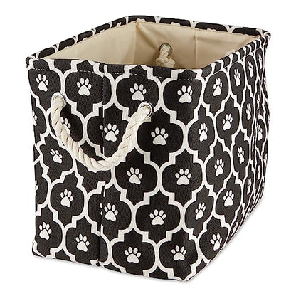 Bone Dry 6192 Pet Storage Collection Lattice Paw Print, Medium Rectangle, Black - color: Black, size: Medium Rectangle