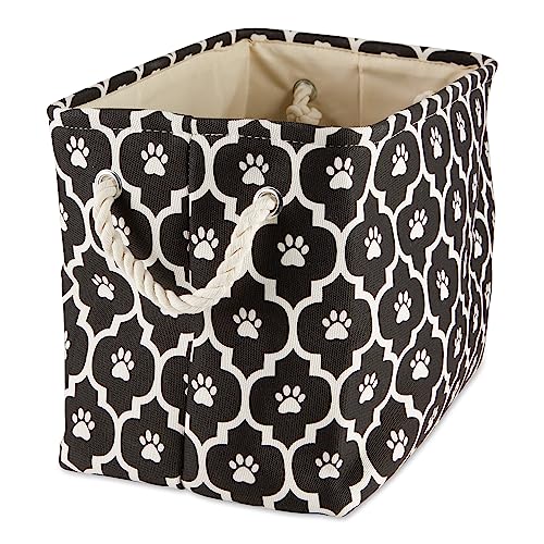 Bone Dry 6192 Pet Storage Collection Lattice Paw Print, Medium Rectangle, Black - color: Black, size: Medium Rectangle