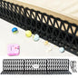 12 Pcs Under Couch Blocker for Bed Adjustable Furniture Plastic Under Bed Blocker with 30 Ties Black Couch Barriers for Dogs Pets Cats (Style 2) - color: Style 2