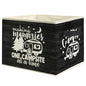 Rustic Camping Camper Storage Bin Box with Handles, Making Memories One Campsite at a Time Foldable Linen Fabric Laundry Basket for Home Bedroom Bathroom Clothes Toys Books(Black) - color: Black