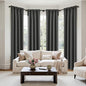 MIULEE Blackout Curtains 4 Panels Sets Dark Grey 84 Inch Length, Top and Bottom Rod Pocket Room Darkening Curtains for Living Room Bedroom Windows, 4 Pack Thermal Insulated Light Blocking Curtain - color: Dark Grey, size: 40"W x 84"L (Pack of 4)