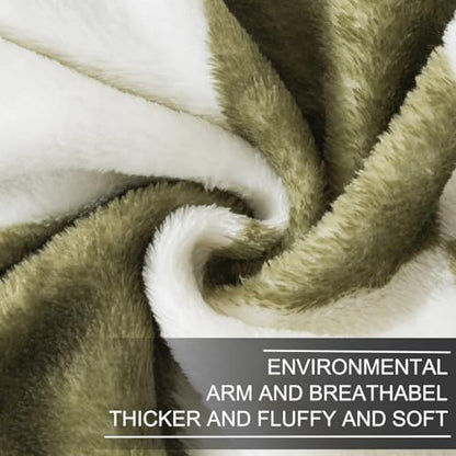 Richave Checkered Throw Blanket,Premium Lightweight Anti-Static 50x60 Inches Travel Size Sage Green Throw Blankets for Couch, Sofa, Chair, Bed, Camping, Picnic,Sage Green - color: Checkered Green, size: Travel (50-Inch-by-61-Inch)