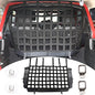 Pet Net Safety Dog Barrier for 2007-2026 Jeep Wrangler JK JL 4 Door Accessories, Behind Rear Seat Pet Dog Covers Trunk Cargo Isolation Liner Net for Jeep Wrangler