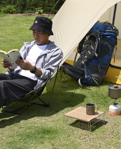 iClimb Mini Solo Folding Table Ultralight Compact for Backpacking Camping Hiking Beach Picnic (Silver, Mini) - color: Silver, size: Mini