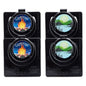 Reusable Bag Holders for Trash & Recycling | Eco-Friendly, Adhesive Clip System for Car, RV, Home, Travel, Boat | Recycled Plastic Let's go Camping + Bliss - 4 Pack - color: Let's go Camping Bliss