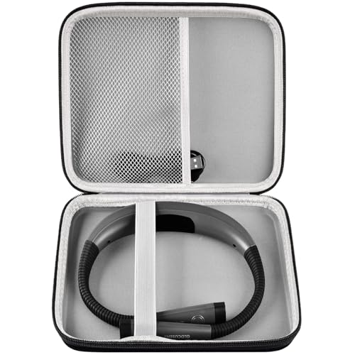 GWCASE Case Compatible with Glocusent/for Vekkia/for LITOM/for LEDGLE/for TAKKUI LED Neck Reading Light Book Light for Reading in Bed. Storage Carrying Holder Fits for USB Cable - Black (Box Only) - color: Black
